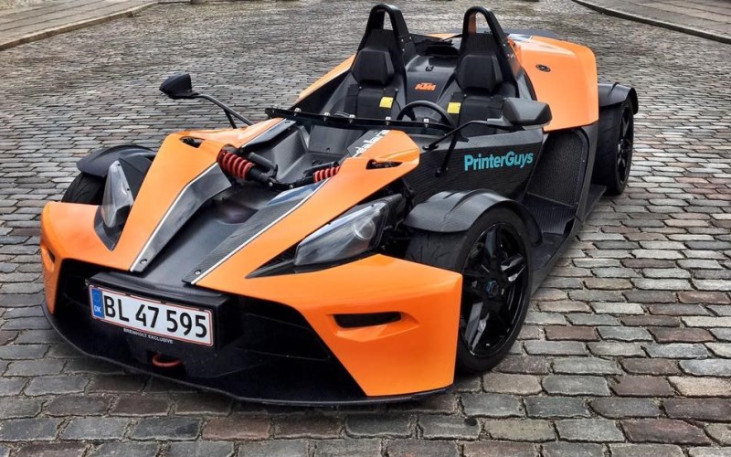 KTM X-Bow racer sponseret af PrinterGuys