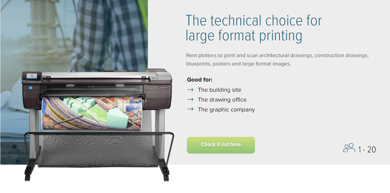 The technical choice for large format printing
